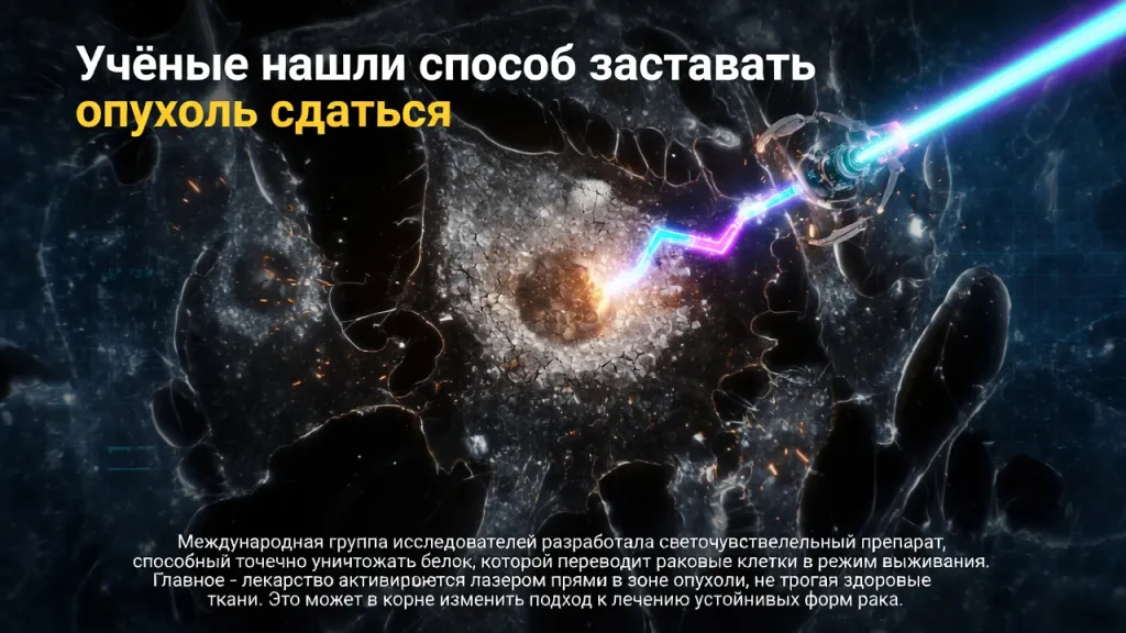 Учёные нашли способ заставить опухоль сдаться